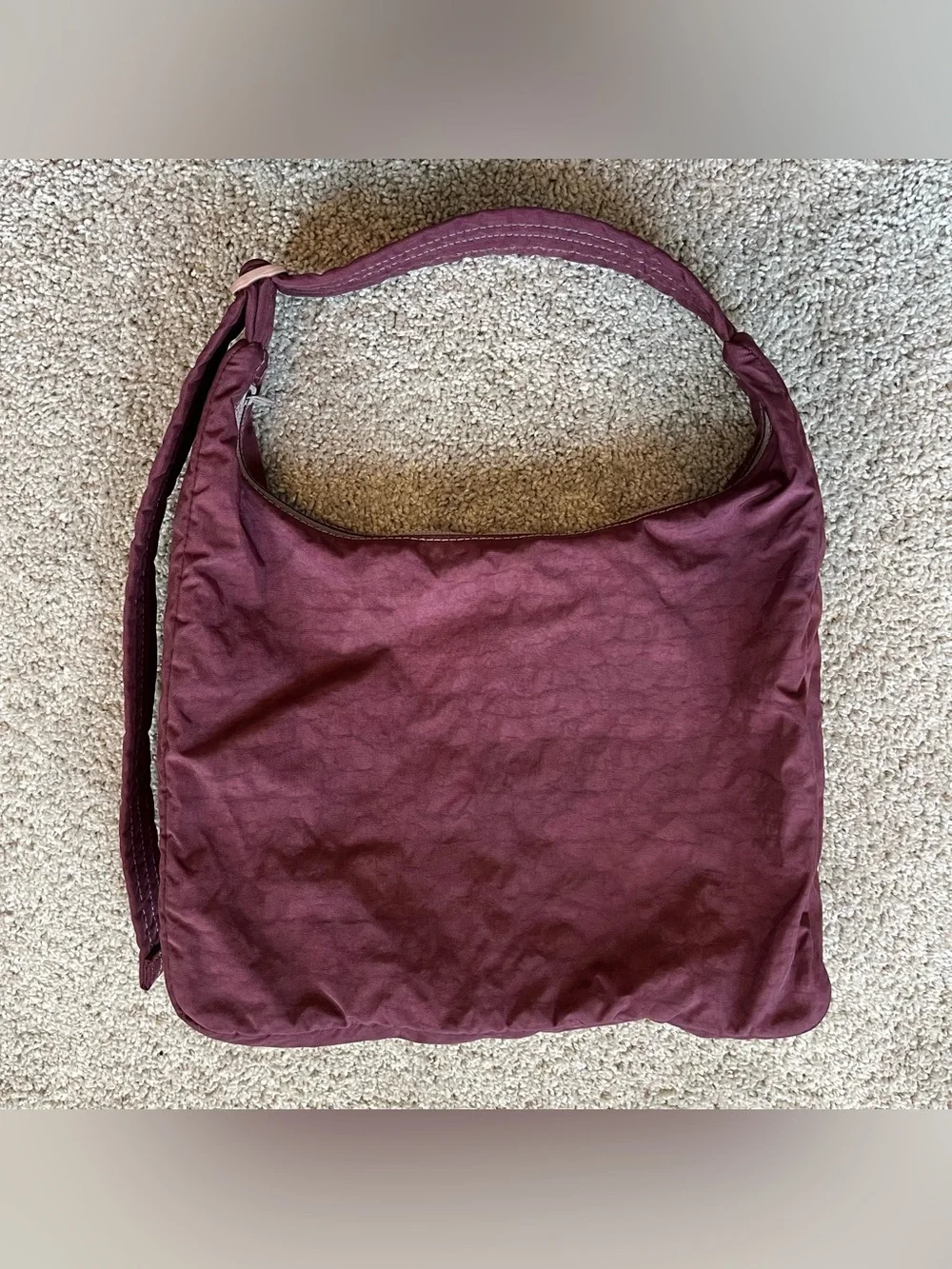 BAGGU Standard Lingonberry Jam Nylon Shoulder Bag